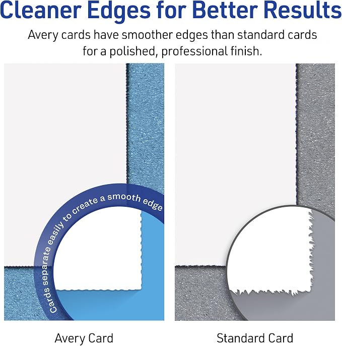 Avery Printable Index Cards, Sure Feed Technology, Matte White, Laser & Inkjet - Image 9