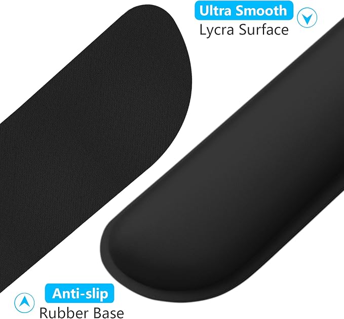 Dapesuom Enlarge Keyboard Wrist Rest, Cute Memory Foam Keyboard Wrist Cushion - Image 4
