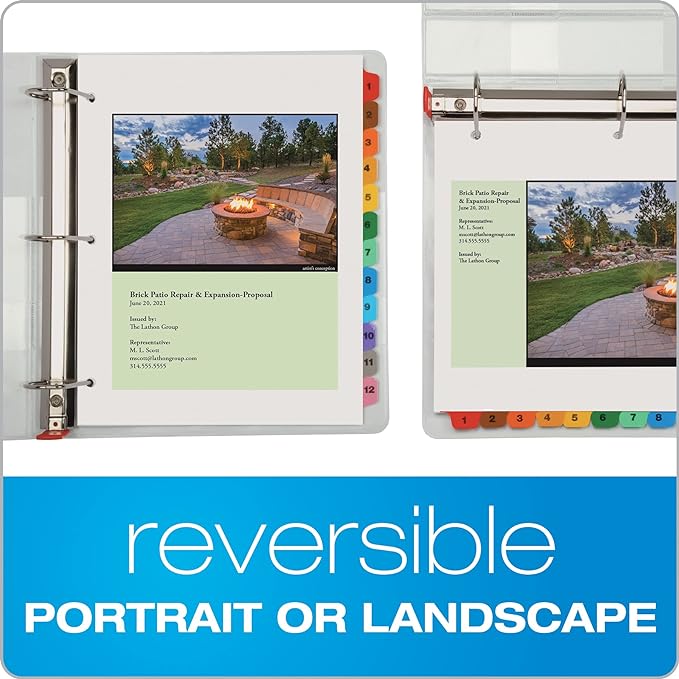 Oxford Binder Dividers, 12 Tabs, Numbered 1–12, 3 Pack, Customizable Table of - Image 6
