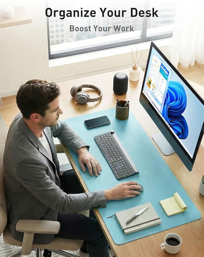 Aothia Faux Leather Desk Mat - Image 3
