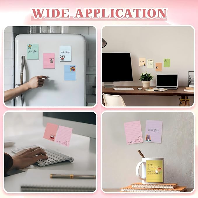 12 Pcs Funny Sticky Notes for Work 4x3 Inches Sarcastic Self Adhesive Notepads - Image 5