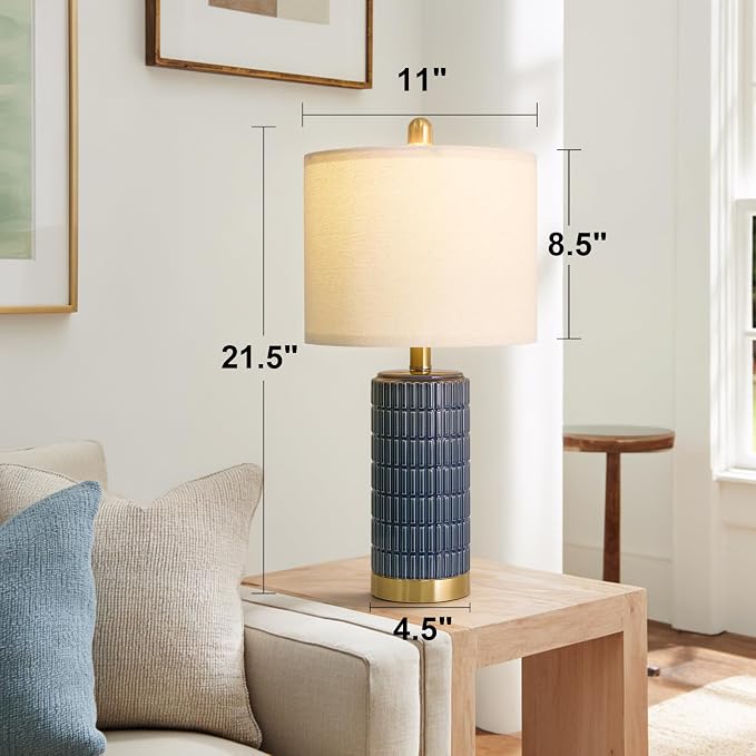 PoKat 21.5'' Bedside Table Lamps Set of 2 - Image 8