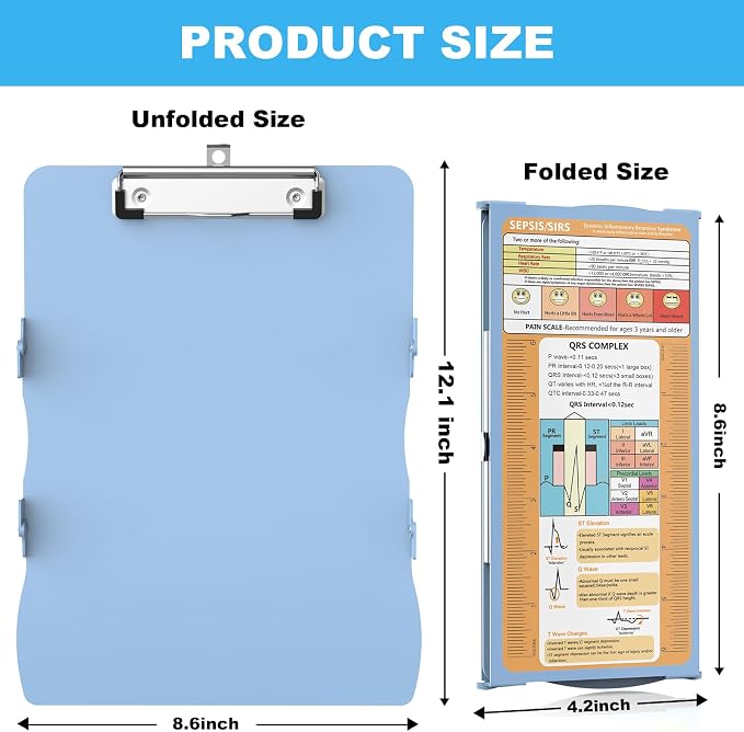 Nursing Clipboard Foldable Aluminum - Image 3