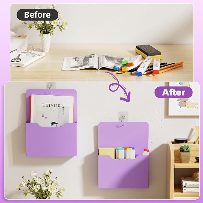 Marbrasse 2 Pack Magnetic File Holder - Image 5