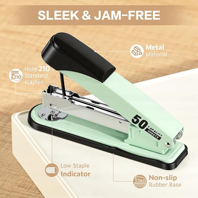 Deli Stapler Heavy Duty, Full Strip Staplers - Image 6