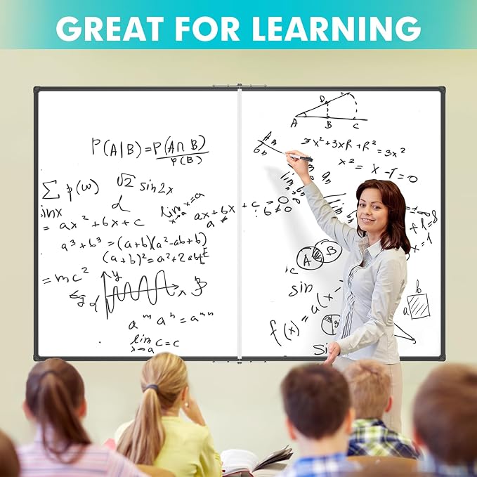 JILoffice Large Foldable White Board 60 x 48 Inches, Dry Erase Magnetic White - Image 5