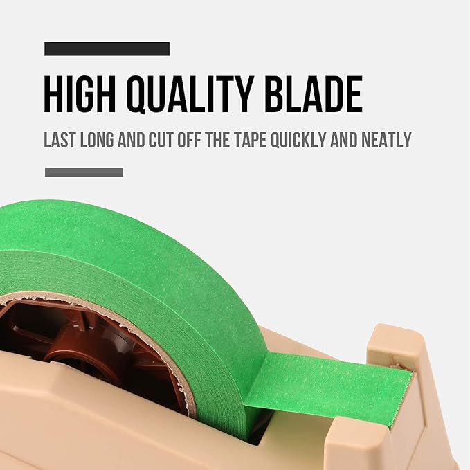 Lichamp Desktop Tape Dispenser Holder with Large 3 inch Core for Masking Tape, Heat Transfer Tape Sublimation, Painters Tape, Freezer Tape and Kitchen Tape-DeskLoop Office