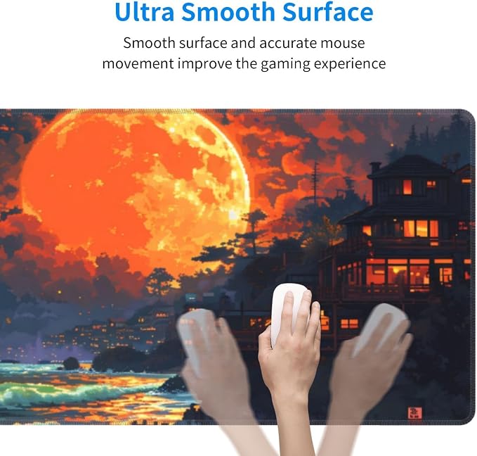 Gaming Mouse Pad Desk Pad, Extended Big Mouse Pad, 31.5x11.8 Inch Long Computer - Image 4