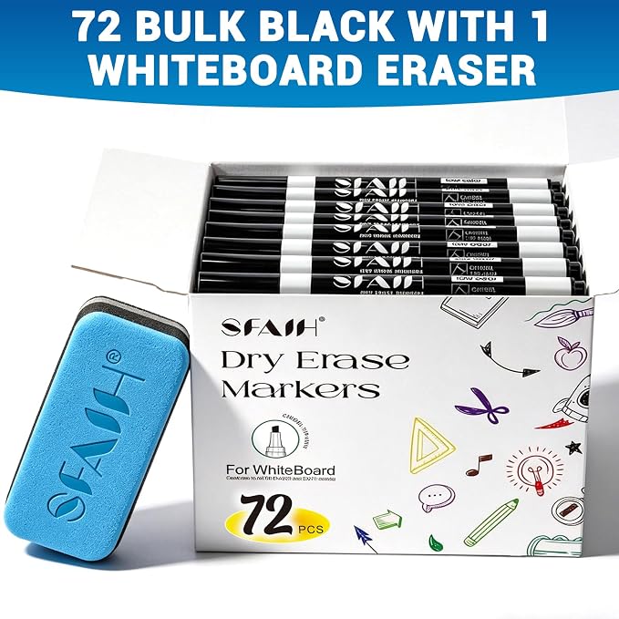 SFAIH Dry Erase Markers Chisel Tip - Image 4