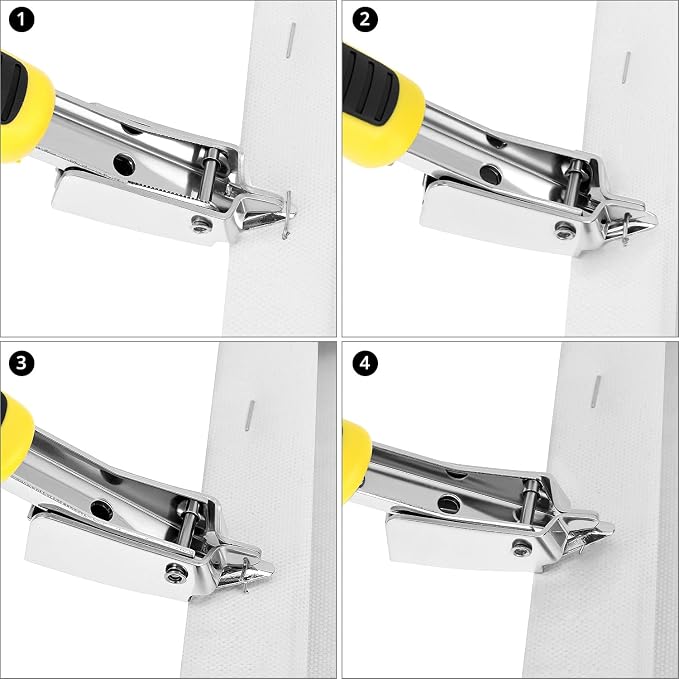 QWORK Heavy Duty Staple Remover Staple Puller Tool, 2 Pack Upholstery Staple - Image 5