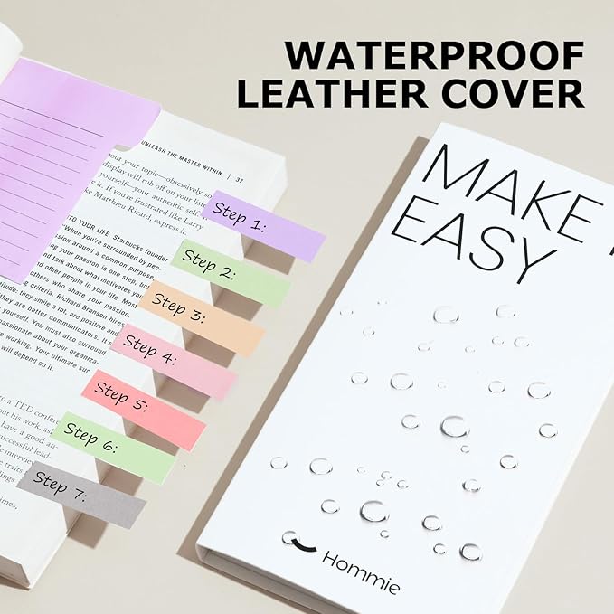 Hommie Sticky Notes Set, Divider Sticky Notes 410 Packs Planner Sticky Note Dividers Tabs for School Office Supplies, Book Notes,Bible Sticky Notes,Back to School Supplies-DeskLoop Office