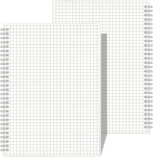AHGXG Graph Paper Notebook Spiral 2 Pack by AHGXG