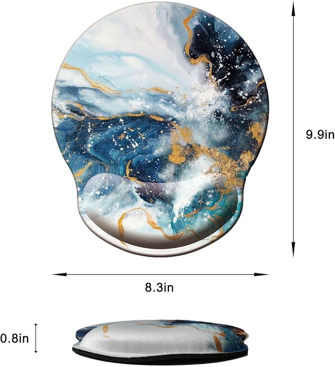 Mouse Pad with Wrist Support, Ergonomic Mouse Pad with Memory Foam Wrist Rest - Image 6