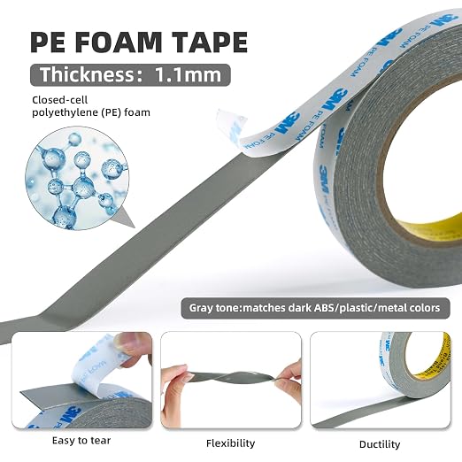 Heavy Duty Double Sided Foam Tape 2in×20Ft 2 Pack, Made of 3M PE Foam Mounting - Image 2