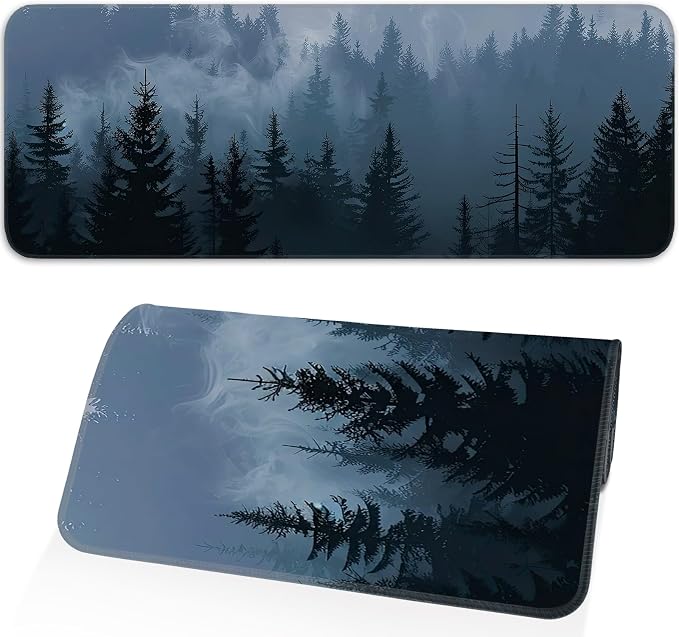 Mouse Pad, Misty Forest Pattern, Non-Slip Rubber Gaming Mouse Pad by Unknown