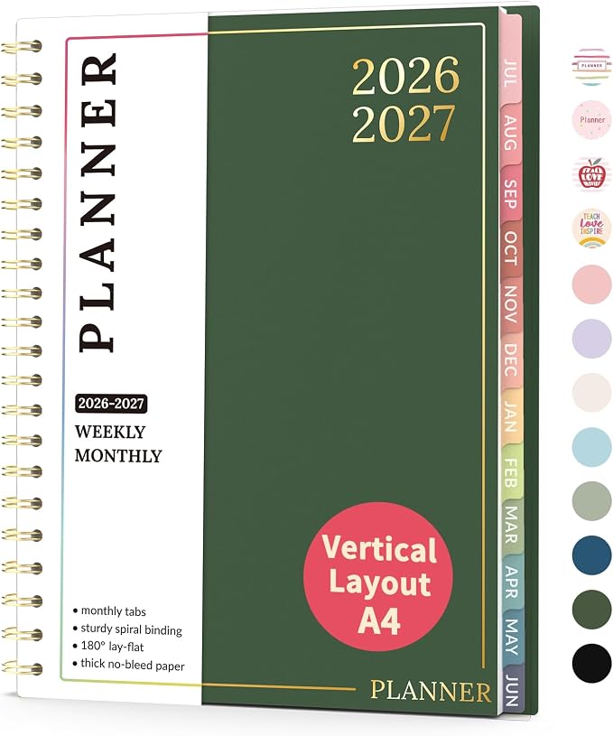 Teacher Planner 2026-2027, Forvencer Academic Planner 2026-2027, Jul 2026 by Forvencer