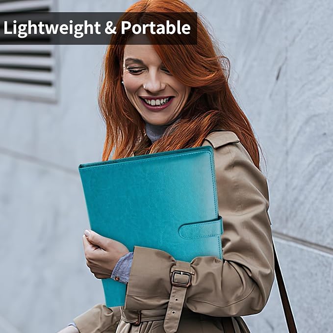 Professional Padfolio with Clipboard, Faux Leather Portfolio Folder Binder - Image 3
