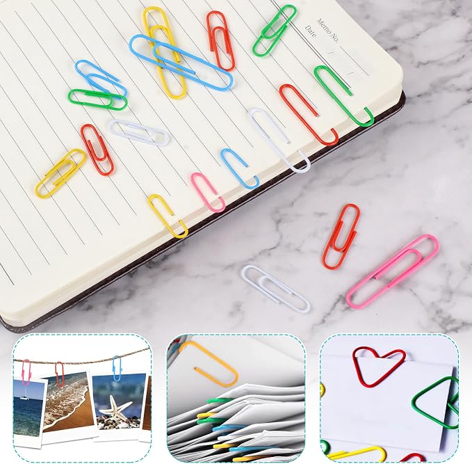 Utron 360PCS Paperclips and Binder Clips Set, Colorful Office Paper Clips - Image 3