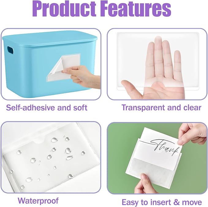 52 Pack Index Card Holder 3x5 Inch, Labels - Image 3