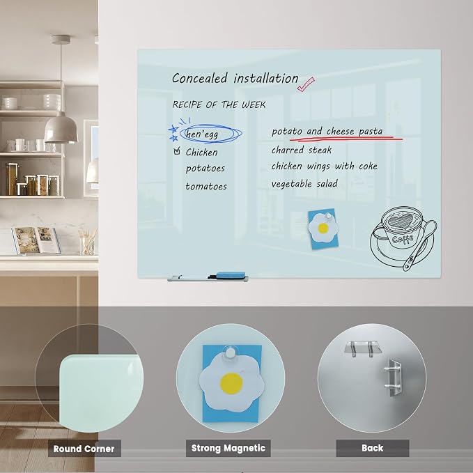 JYYPWB Glass Magnetic Dry-Erase Board - Image 2