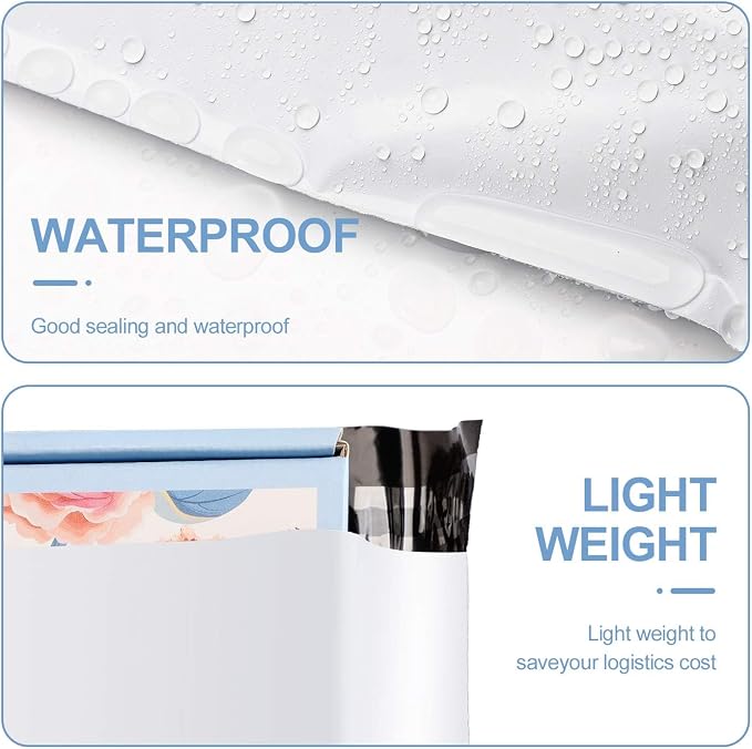 Metronic Poly Mailers 6x9 inch 1000Pcs White Small Shipping Bags - Image 4
