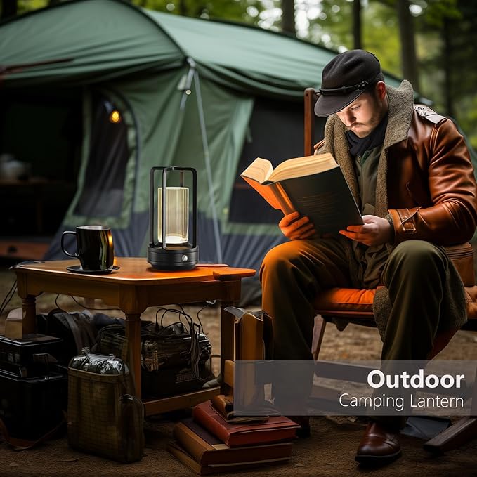cordless led table lamp,klarako crystal lantern,outdoor table light,auge light Portable Metal Table Lamp for Indoor/Outdoor, 3 Colour4000mA Dimming Battery Powered Small Desk Lamp Bar/Camping-Black-DeskLoop Office