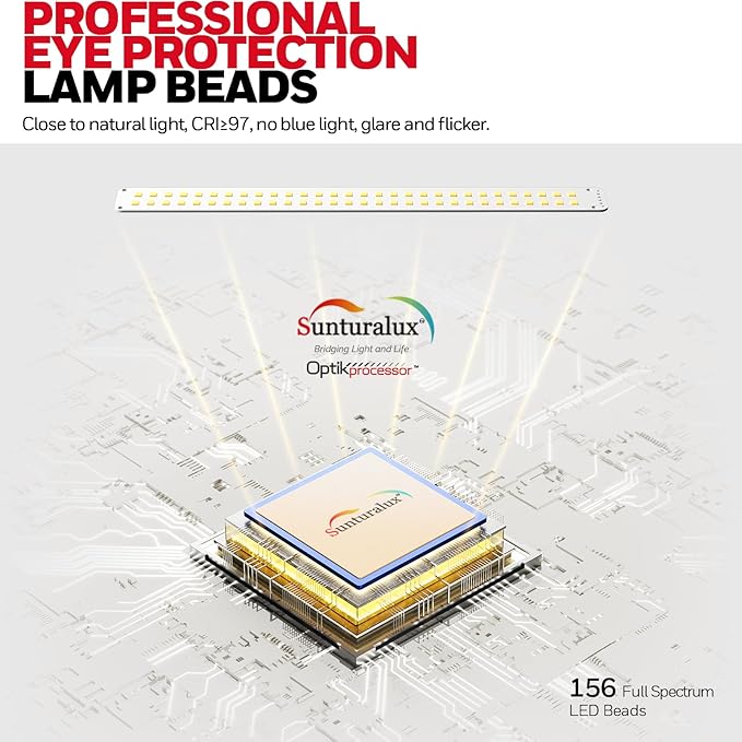 Honeywell LED Desk Lamp with Clamp - HJ1 Sunturalux Eye-Caring Clip on Lights for Home Office, 1200LM Clamp Lamp 4 Color Modes Stepless Dimming Task Desk Light for Working Black-DeskLoop Office