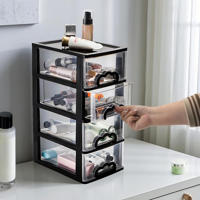 Cididu Desktop Organizer with 4 Drawers, Small Desk Organizer Storage Box - Image 7