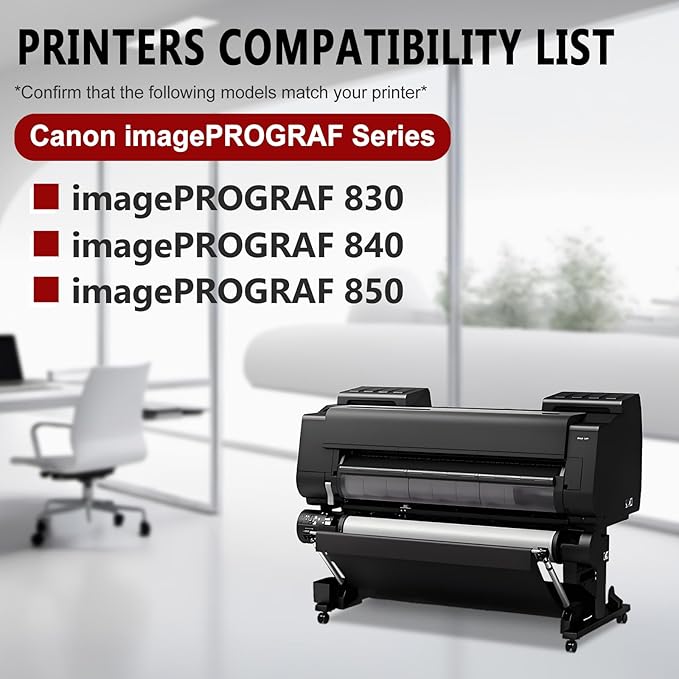 PFI-707 Ink Cartridge PFI707 Ink Tank Compatible with Canon imagePROGRAF PF830, iPF840, iPF850 CAD Plotters 700 ML (1-Pack, Matte Black)-DeskLoop Office