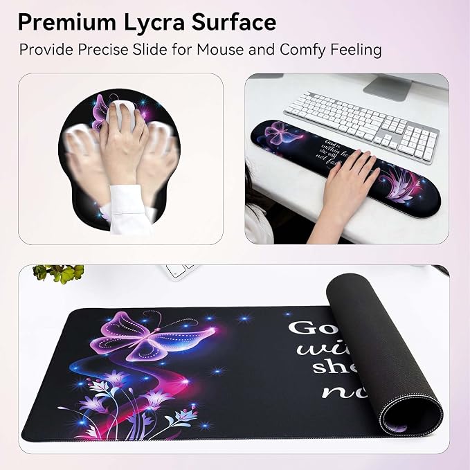Desk Mat Set + Keyboard and Mouse Pad - Image 4