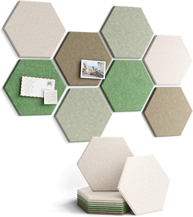 Fluxynara Hexagon Cork Board Alternative by FLUXYNARA