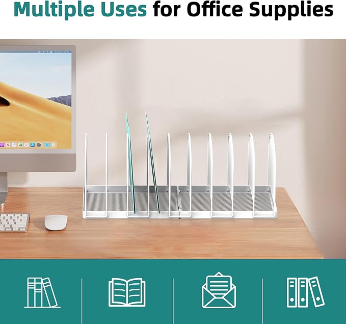 SUPEASY File Organizer 9-Section Mesh Desk Organizer, Upright File Organizer - Image 6