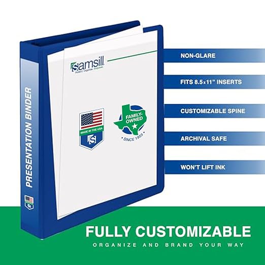 Samsill 3 Inch 3 Ring Binders, Made in USA, Economy Round Ring, 550 Sheet - Image 3