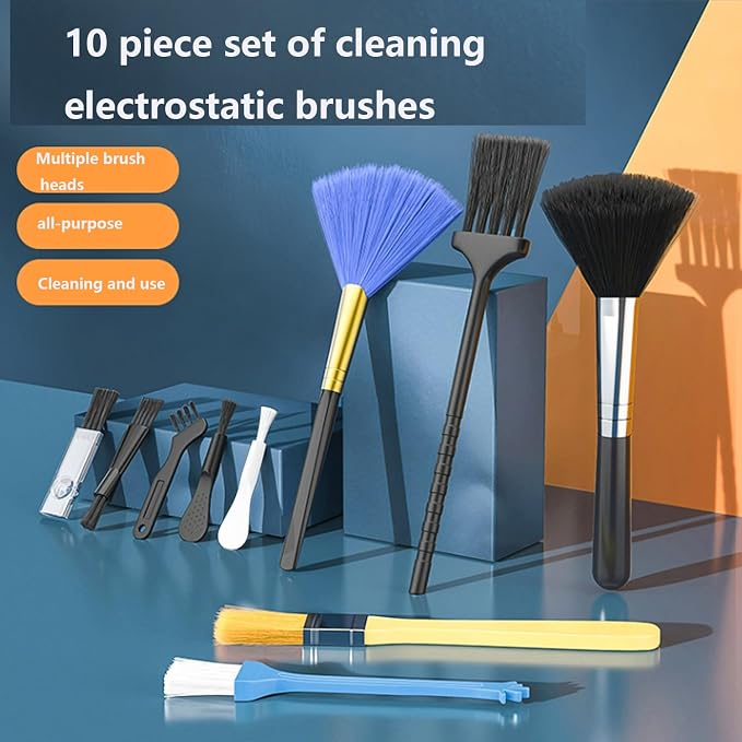 Keyboard Brush, Small Cleaning Brush, Portable Nylon Anti-Static Brush - Image 2