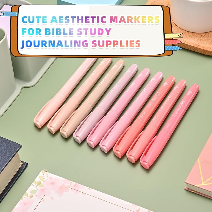 Pastel Bible Highlighter Markers 16 Pack, No Bleed, Cute Aesthetic Highlighters - Image 5