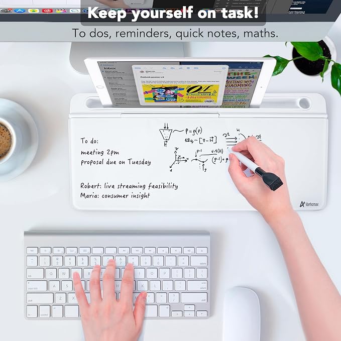 Varhomax Glass Desk Whiteboard - Image 3