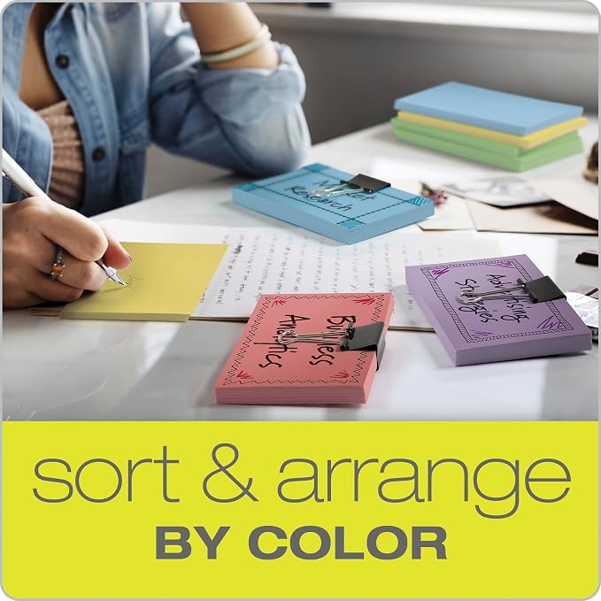 Oxford Blank Color Index Cards, 100 Per Pack - Image 6
