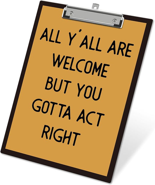 APIILVPQ Retro Clipboard，Welcome Clipboards by Unknown