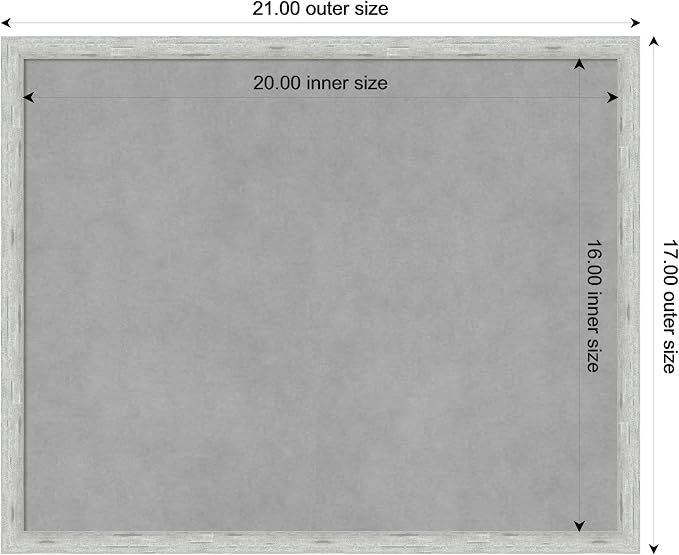 Amanti Art Silver Framed Magnetic Board 17x21 Small Vision Board - Image 4