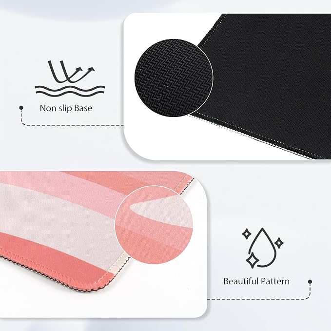 iCasso XXL Large Mouse Pad, Rubber Base Mousepad - Image 3