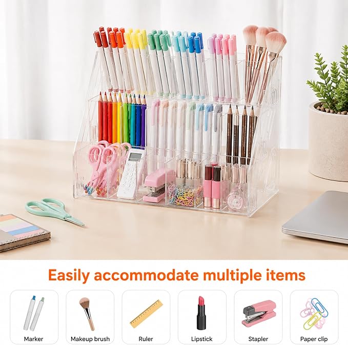 Acrylic Pen Pencil Holder for Desk - Image 5