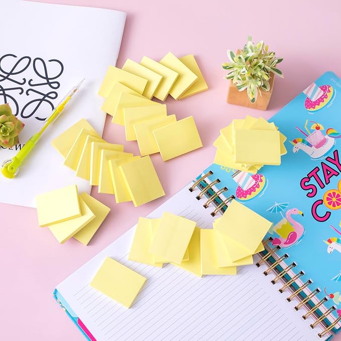 Sticky Notes 1.5x2, Sticky Pads, Recyclable, Self-Stick Pads - Image 4