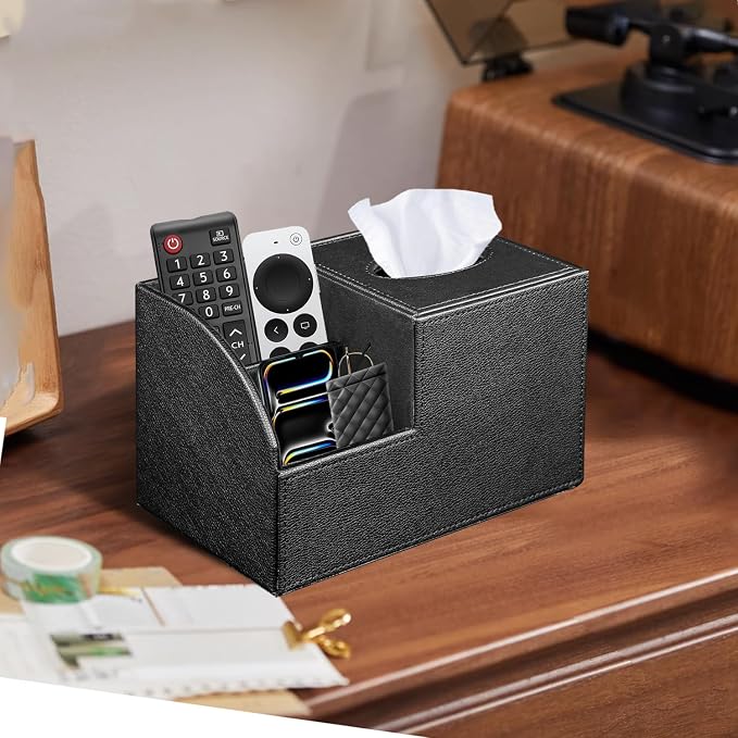 PU Leather Square Tissue Box Cover - Image 7