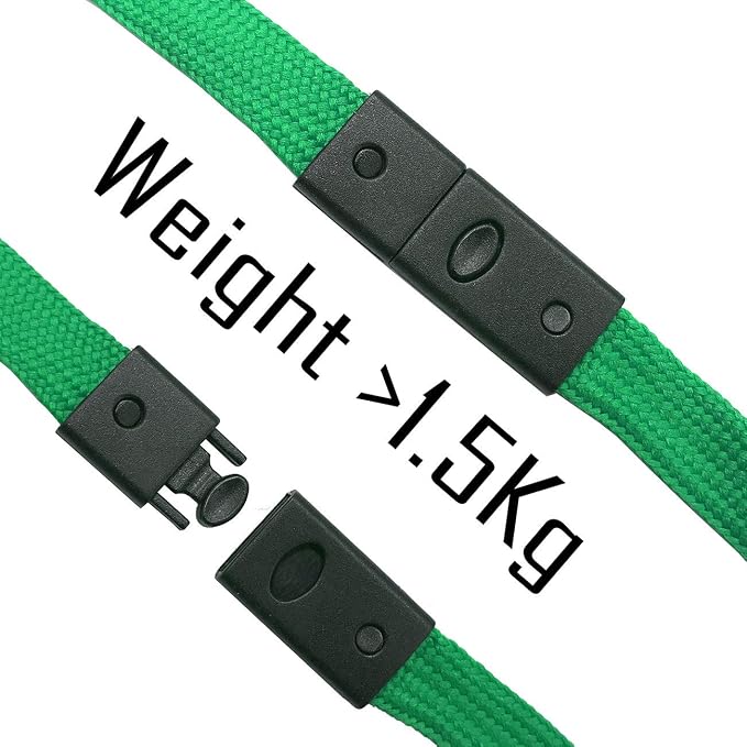 Beebel Safety Black Lanyards Breakaway Lanyard Comfortable Neck Straps Premium - Image 3