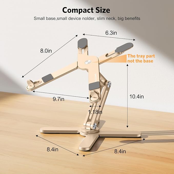 OMOTON 360° Rotating Laptop Stand Riser - Image 5