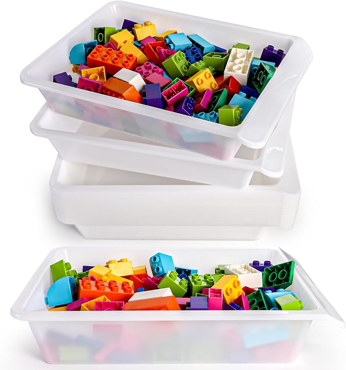 Yopay 15 Pack Plastic Art Tray for Classroom, Paper Organizer Bins, Activity - Image 7