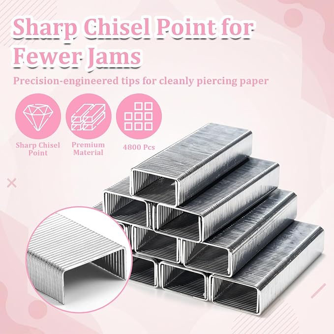 24 Pcs Mini Stapler with 24 Boxes Staple, Includes Built in Staple Remover - Image 6