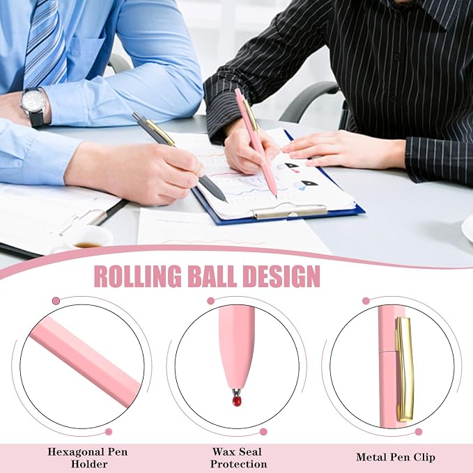 Piochoo Ballpoint Pens, 0.7mm Medium Point Retractable Pen, Cute Pen - Image 3