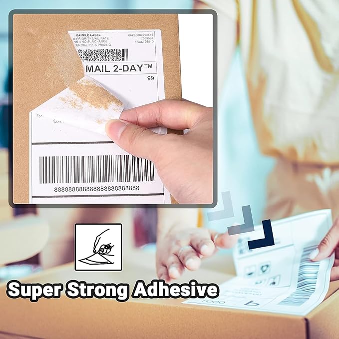 4x6 Thermal Labels, Shipping Address Label (Pack of 250 4x6 Roll Labels) - Compatible with JADENS, ASprink, Phomemo, Rollo, Zebra, Omezizy and Other Thermal Printers-DeskLoop Office