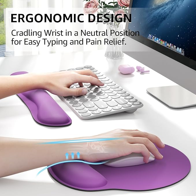 KTRIO Keyboard Wrist Rest & Mouse Pad - Image 2